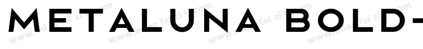 Metaluna Bold字体转换
